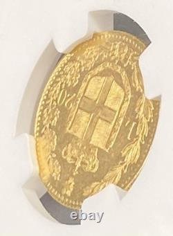 High quality appraisal 1882, Italy, Umberto I, 20 Lira gold coin/MS63