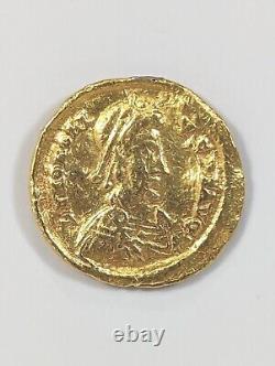 Honorius Solidus Roman Empire Gold Coin 393-423 AD Madrid