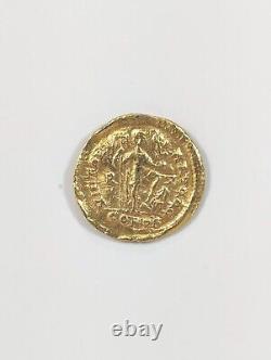 Honorius Solidus Roman Empire Gold Coin 393-423 AD Madrid