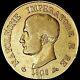 ITALIAN States 1808 Milan NAPOLEON Kingdom GOLD 40 Lire (12.75g 26mm) RARE