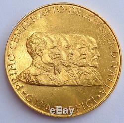 ITALY 100th Ann. Of the UNIFICATION MEDAL 1961 17.5 gr. 0.2354 oz. 0.900 gold