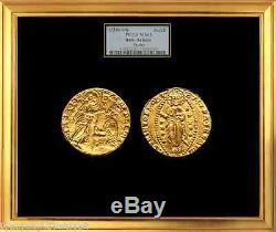 Italy 1346-64 Gold Coin 1 Zeech Pcgs 63 Mint State Ducat Jesus Christ 650 Year