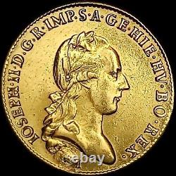 ITALY 1788 JOSEPH II Habsburg Milan GOLD Full SOUVERAIN (10.96gr 28mm) OLD MONEY