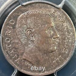ITALY. 1906, 1 Lira, Silver PCGS aUNC Vittorio Emanuele III, Crowned Eagle