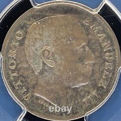 ITALY. 1906, 1 Lira, Silver PCGS aUNC Vittorio Emanuele III, Crowned Eagle