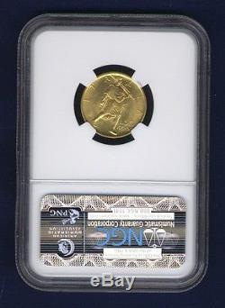 Italy 1931-r Yr. X 50 Lire Uncirculated Gold Coin, Ngc Certified Ngc Ms63