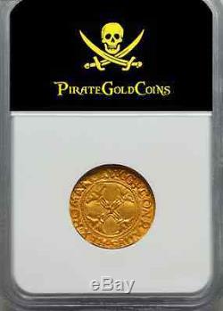 Italy, Genoa 1541 Full Date Gold Scudo D'oro Ngc 40 Most Coin Undated! Doges