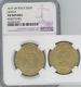 ITALY Genoa 1619 gold 2 Doppie Castle and Cross NGC AU