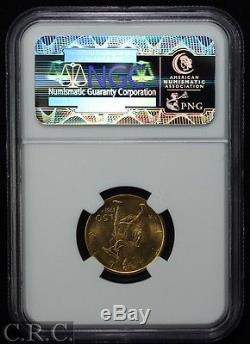 ITALY Gold 50 Lire 1931-R IX NGC MS63 KM#71 Rare