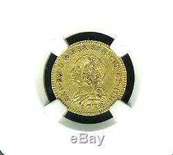 Italy/italian States Sardinia 1772 1/2 Doppia Gold Coin Certified Ngc Xf-45