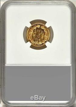 Italy Papal States 1854 2 1/2 Scudi Gold Coin Uncirculated Certified Ngc Ms 65
