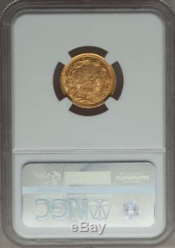 Italy Papal States 1855 2 1/2 Scudi Gold Coin Uncirculated Certified Ngc Ms64+