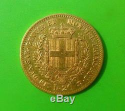 Italy Sardinia 20 Lire 1859 Gold Coin