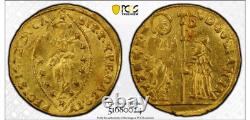 ITALY. Venice. Zecchino 1789-97 Venice Mint. Ludovico Manin PCGS MS61 GOLD COIN