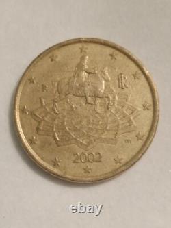 ITALY mint Mark R. Equestrian Marcus Aurelius. Minted in Rome. 50 euro Cent