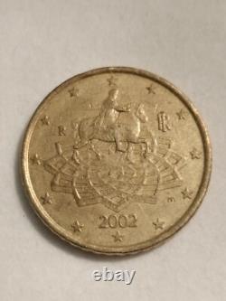 ITALY mint Mark R. Equestrian Marcus Aurelius. Minted in Rome. 50 euro Cent