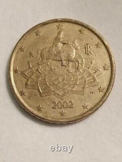 ITALY mint Mark R. Equestrian Marcus Aurelius. Minted in Rome. 50 euro Cent