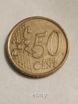 ITALY mint Mark R. Equestrian Marcus Aurelius. Minted in Rome. 50 euro Cent