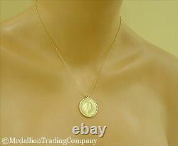 Italian 200 Lire Coin in 14k Solid Yellow Gold Bezel Pendant for Necklace