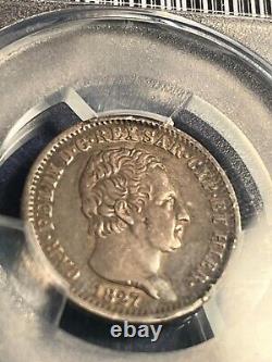 Italian States (Sardinia) 1827-L 1 Lira Eagle PCGS XF45