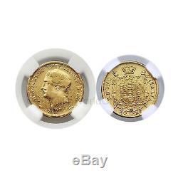 Italy 1808M Kingdom of Napoleon 20 Lire Gold NGC AU53