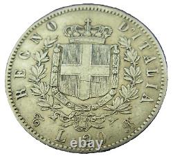 Italy 1862 T BN Gold 20 Lire Vittorio Emanuele II AU