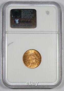 Italy 1863 T BN 10 LIRE Gold Coin NGC MS62 UNC/BU Vittorio Emanuele II KM# 9.3