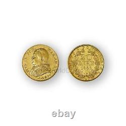 Italy 1866 XXIR Papal States 20 Lire Gold Coin SKU# 5023