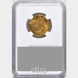 Italy 1931-r Yr. IX 100 Lire Uncirculated Gold Coin, Ngc Certified Ms63