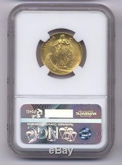 Italy 1931-r Yr. IX 100 Lire Uncirculated Gold Coin, Ngc Certified Ms63