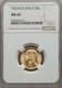 Italy 1931-r Yr. IX 50 Lire Gem Uncirculated Gold Coin, Ngc Certified Ms65