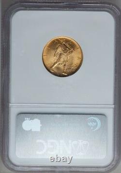 Italy 1931-r Yr. IX 50 Lire Gem Uncirculated Gold Coin, Ngc Certified Ms65