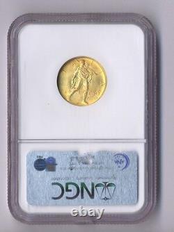 Italy 1931-r Yr. IX 50 Lire Gem Uncirculated Gold Coin, Ngc Certified Ms65
