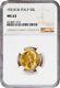 Italy 1931-r Yr. IX 50 Lire Uncirculated Gold Coin, Ngc Certified Ms63