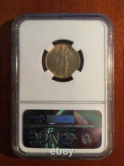 Italy 1931-r Yr. IX 50 Lire Uncirculated Gold Coin, Ngc Certified Ms63