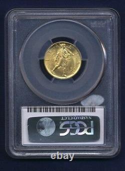 Italy 1931-r Yr. IX 50 Lire Uncirculated Gold Coin, Pcgs Certified Ms64