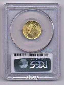 Italy 1931-r Yr. IX 50 Lire Uncirculated Gold Coin, Pcgs Certified Ms64