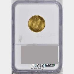 Italy 1931-r Yr. X 50 Lire Gem Uncirculated Gold Coin, Ngc Certified Ngc Ms65