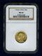 Italy 1932-r Yr. X 50 Lire Uncirculated Gold Coin, Ngc Certified Ms64