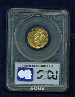 Italy 1932-r Yr. X 50 Lire Uncirculated Gold Coin, Pcgs Certified Ms64