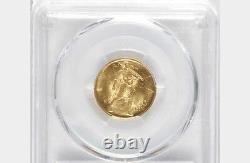 Italy 1933-r Yr. XI 50 Lire Uncirculated Gold Coin, Pcgs Certified Ms63