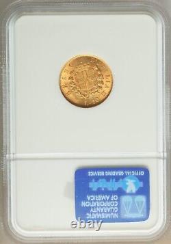 Italy 19.5mm 1863-t Bn 10 Lire Gold Coin Choice Uncirculated Ngc Certified Ms64