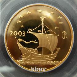 Italy 2003 Gold 50 Euro PCGS PF68DCAM Arts in Europe Klimt