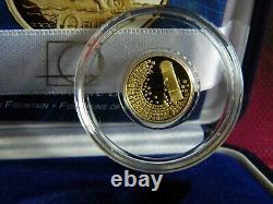 Italy, 2022, Fontana Di Trevi, 10 euro GOLD coin, Proof, ONLY 1500 PIECES