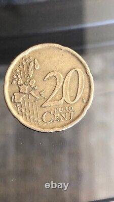 Italy 20 Euro Cent 2002 Circulated Coin (#C82) Boccioni Sculpture Unique Forms