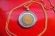 Italy 500 Lire Classic Coin Pendant on an 18 18k Gold Filled Round Snake Chain