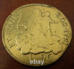 Italy Genoa 1797 Gold 96 Lire Jewelry Removed