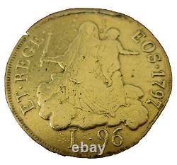 Italy Genoa 1797 Gold 96 Lire Jewelry Removed