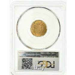 Italy, Gold 10 Lire 1863-t Bn Pcgs Ms 62+, Rare