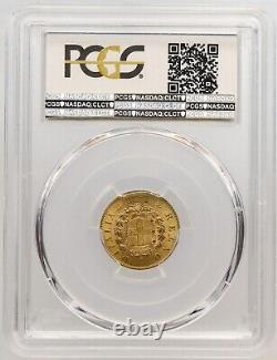 Italy, Gold 10 Lire 1863-t Bn Pcgs Ms 63, Rare21